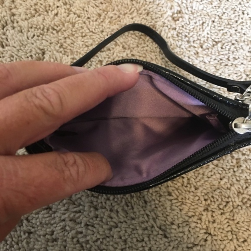 Coach Black OP Art signature wristlet - Picture 4 of 13